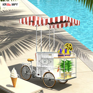 Nouveau design de tricycle électrique en fibre de verre avec capacité de chargement pour solution d'entreprise alimentaire mobile, chariot de café et de crème glacée - Product Image 2