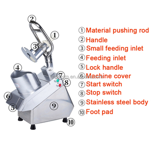 Electric <strong>Veg</strong> <strong>Slicer</strong> Pro <strong>and</strong> Chopper Cutter <strong>Dicer</strong> Machine for Tomato Radish <strong>and</strong> Red Cabbage Slicing - Product Image 3