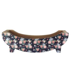 Cat Boat Corrugated Cardboard Scratcher Floral Pattern Cat Toy For Cats Wear Resistant <b>Scratch</b> <b>Pad</b> 1 Level Pet Bed - Product Image 5