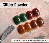 Poudre de paillettes pour ongles L&M, gel UV non toxique, 2,5 g, pigment brillant et scintillant pour les fournitures d'onglerie, modèle 6001/6002