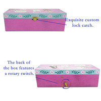 Caja de Música Giratoria Personalizada Yiyu con Bailarina de Papel, Manivela, Ecológica, Espejos Rectangulares en Forma de Estrella, Lujosa, OEM, Adorno Musical