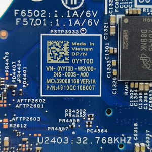 Original nuevo para la placa base Dell Vostro 7620 RTX 3050 0YYT0D ODIN ADL H GTX 16V EC UMA 213226-1 86YNP $ KA - Product Image 3