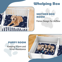 Chiot en plastique pliable lourd grande boîte de mise bas intérieure Style moderne parc pour chiens enceintes panneau de clôture pour utilisation dans la cour extérieure 1 ensemble