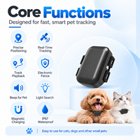 Traceur GPS YK-Pet4 4G LTE WiFi avec suivi en temps réel, clôture électronique BDS, étanche IP67, chargement magnétique, application gratuite