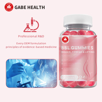 Gummies Naturelles pour l'Augmentation des Fesses BBL, Effet Liftant et Raffermissant, Complément de Croissance des Fesses, Marque Privée OEM pour Femmes