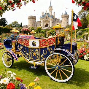 Chariot Électrique Royal d'Extérieur Personnalisé à Prix de Gros, Chariot Utilitaire Électrique Sans Chevaux, Vente Chaude - Product Image 1