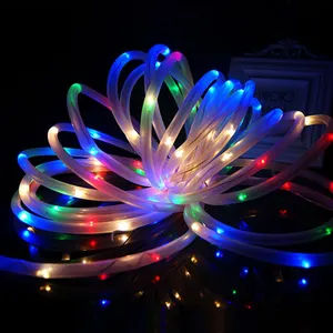 Outdoor Decorative PVC LED Solar Christmas Rope Tube Lights for Garden