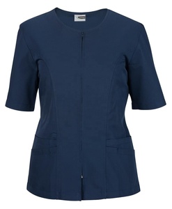 Frauen Großhandel maßge schneiderte Housekeeping Wear kwear Peeling Top Beauty Salon Spa Arbeits kleidung Zip Tunika - Product Image 2