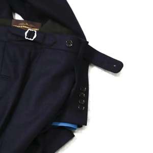 Ensemble de Costume Formel <span class=keywords><strong>Bleu</strong></span> <span class=keywords><strong>Marine</strong></span> pour <span class=keywords><strong>Homme</strong></span>, Style Italien Personnalisé, 100% Laine Respirante, <span class=keywords><strong>Blazer</strong></span> et Pantalon de Haute Qualité pour Affaires et Mariages - Product Image 6