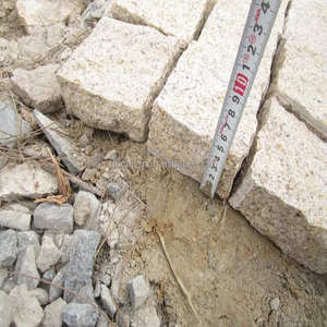 Đá tự nhiên màu be vàng <span class=keywords><strong>Granite</strong></span> <span class=keywords><strong>basalt</strong></span> 10x10 đá cuội Cube cho làm vườn cảnh quan đường lái xe lối đi lát kerbstone - Product Image 5