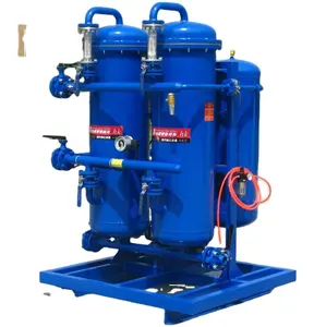 Machine oil filtration machine for removing particles and water