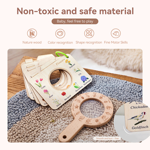 Kit d'exploration <span class=keywords><strong>de</strong></span> la nature en bois Loupe Gravures Caméra Flipbook <span class=keywords><strong>Guide</strong></span> <span class=keywords><strong>de</strong></span> <span class=keywords><strong>terrain</strong></span> STEM Jouets Montessori d'extérieur pour enfants - Product Image 5