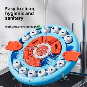 Jouet de puzzle <span class=keywords><strong>pour</strong></span> chiots - Tapis olfactif amusant et distributeur de nourriture anti-ennui en plastique au design de dessin animé - Product Image 4