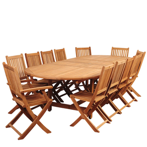 Conjunto Plegable de Teca Moderna, Diseñado para Durar, Resistente al Agua, Eleva la Belleza Natural de los Espacios Exteriores de Hoteles y Villas - Product Image 6