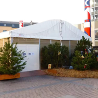 Tente chapiteau en PVC robuste Tente de fête bleue avec AC par le fournisseur pour les fêtes et événements en plein air par Arcum Tent