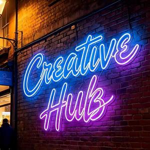 Enseigne lumineuse LED néon personnalisée, indice de protection IP67, corps en cristal, blanc chaud 3500K, revêtement double couche, garantie 2 ans, intensité variable pour les entreprises - Product Image 1