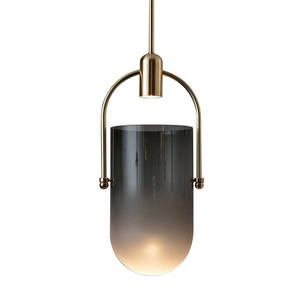 Luminaire suspendu en verre minimaliste nordique à tête unique, style postmoderne, luxe, bar, salle à manger, couloir tendance, chambre à coucher avec style moderne - Product Image 3