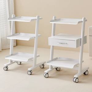 รถเข็นอุปกรณ์เสริมสวยแบบเรียบง่ายทันสมัย แข็งแรงทนทาน สำหรับใช้ในร้านเสริมสวย สปา โรงพยาบาล คลินิกทันตกรรม - Product Image 4