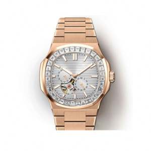 Montre automatique de luxe en or de haute qualité avec moissanite, tourbillon, montres mécaniques pour hommes, montres-bracelets lumineuses, étanches - Product Image 2