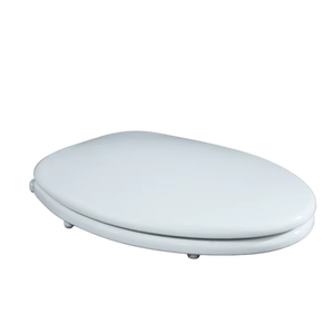 Asiento de inodoro redondo de plástico premium con cierre lento y tapa con amortiguación de liberación rápida, diseño moderno - Product Image 1