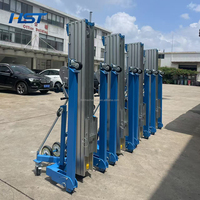 Lève-matériaux manuel portable en aluminium 300 kg 4 m 6 m, levage manuel de matériaux avec certificat CE