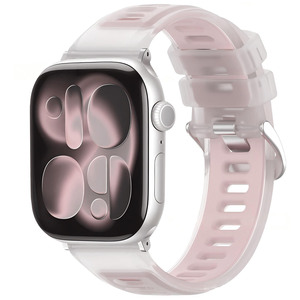 Bracelet de montre en silicone transparent Win-Win Jelly, bracelet sport transparent pour <span class=keywords><strong>Apple</strong></span> <span class=keywords><strong>Watch</strong></span> Series 11 10 9 <span class=keywords><strong>8</strong></span> 7 SE - Product Image 4