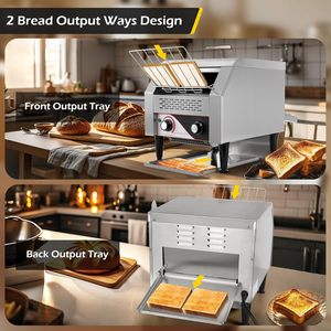 Four à pain en acier inoxydable certifié CE ETL, modèle TT-300, four électrique, meilleur équipement de boulangerie pour <span class=keywords><strong>la</strong></span> cuisine, 2200W, usage commercial - Product Image 5