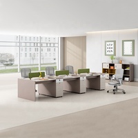Design moderne, poste de travail ouvert modulaire, mobilier de bureau pour 2-8 employés, bibliothèque mobile, coin maison, bureau d'ordinateur
