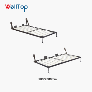 Wholesaler Wooden Slatted <strong>Pine</strong> Concealed Folding Hidden Wall <strong>Bed</strong> Frames Mechanism Hardware VT-14.022 - Product Image 4