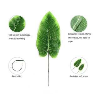 Foglie di Banana Artificiali all'Ingrosso, Pianta Tropicale Verde per Decorazioni a Tema Hawaiano e Feste - Product Image 5