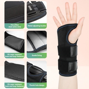 Férula de soporte de muñeca ajustable para el túnel carpiano, soporte de mano para aliviar el dolor de la muñeca, con 3 aberturas - Product Image 3