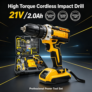 Rechargeable drill lithium drill hand drill multifunctional lithium drill screwdriver electric <b>tool</b> suit - Product Image 2