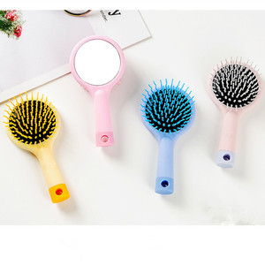 Mini brosse <span class=keywords><strong>à</strong></span> cheveux portable personnalisée peigne <span class=keywords><strong>à</strong></span> poils de massage <span class=keywords><strong>à</strong></span> coussin d'air brosse <span class=keywords><strong>à</strong></span> cheveux antistatique avec miroir - Product Image 5