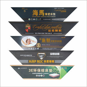 <strong>PVC</strong> Coated Rectangular Mattress Packaging <strong>Label</strong> Eco-friendly Custom Size Logo <strong>Label</strong> Fabric Printed <strong>Label</strong> - Product Image 2