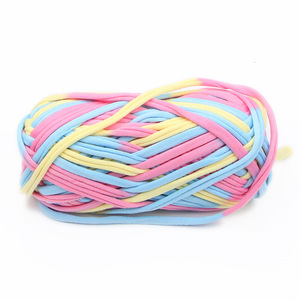 Segment de couleur teinture fantaisie tissé à la main bricolage Hyunya mère sac tricoté Douyin même endroit ligne de tissu en gros - Product Image 2