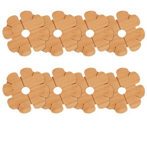 Sous-plat en bois en forme de trèfle à quatre feuilles, résistant à la chaleur, pour casserole, plat, vaisselle, dessous de plat de cuisine - Product Image 5