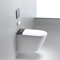 WC intelligent mural avec réservoir dissimulé, chasse d'eau automatique et fonction bidet – Approvisionnement direct usine