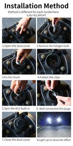 Lampadine LED ad Alta Potenza K11 per Fari Auto 60W 15000LM 6000K/3000K H7/H4/H11/9005/9006 Compatibilità Universale per Auto - Product Image 6