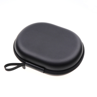 Étui pour écouteurs multifonctionnel de haute qualité en cuir PU EVA imperméable à bas prix avec fermeture éclair et logo personnalisé