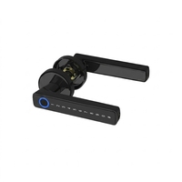 Cerradura Inteligente de Lujo con Cuerpo de Aleación de Zinc, Pestillo Único, Huella Dactilar, Bluetooth y Tuya para Apartamentos y Hostelería