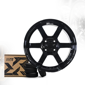 Rueda de Auto Deportiva 3R de Aleación de Aluminio, Color Negro Brillante, Modelo TE37 Saga S-Plus 17x7.5 4H114.3 ET38, Fabricada en Malasia, 03239-V3 - Product Image 1