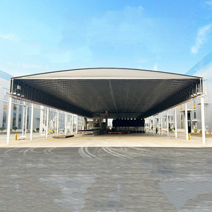 Auvent de garage en acier PVC de haute qualité pour grands événements, rangement de tente <span class=keywords><strong>coulissante</strong></span> personnalisé et bon marché, étanche pour l'extérieur - Product Image 4