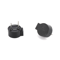 Buzzer magnetik HY09-5PD 9mm hydz 42ohm 5V untuk kunci pintu, dengan lubang samping, Piezoelektrik.