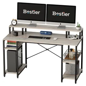 Bestier Designer Meubels Kosteneffectieve Hoek Studie Metal Desk Home Office Tabel Desk Officeworks Dual Computer Bureau