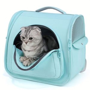 Dropshipping New Design Hand-Free <b>Pet</b> Travel Backpack Large Capacity Oxford <b>Carrier</b> with Zipper Closure for Outdoor Adventures - Product Image 1
