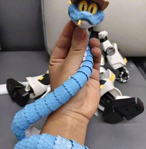 Divertido Juguete de Serpiente de Plástico Impreso en 3D con Articulaciones Móviles, Modelo Animal Realista Hecho en la Provincia de Zhejiang, Regalo para Niños - Product Image 2