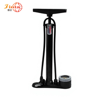 Pompe à air manuelle portable Jinta 100 PSI pour vélo de montagne avec manomètre, compatible avec les valves Presta/Schrader réversibles