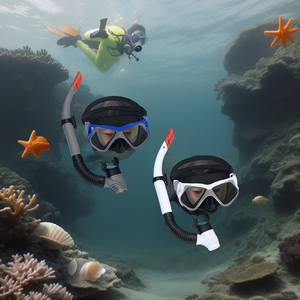 Máscara de <span class=keywords><strong>Buceo</strong></span> Facial Completa 24069 con Cristal Templado Recubierto, Lente Única, <span class=keywords><strong>Gafas</strong></span> de <span class=keywords><strong>Buceo</strong></span> para Adultos, Snorkel Seco, Impermeable, para Natación - Product Image 4