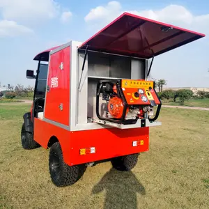 China Flughafen 2 Sitze Golf wagen kleines elektrisches Mini-Feuerwehr auto