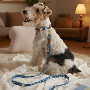 Collier pour chien de petite taille imprimé d'animaux, moderne, confortable, durable, en coton de qualité supérieure, élégant, avec boucle réglable - Product Image 2